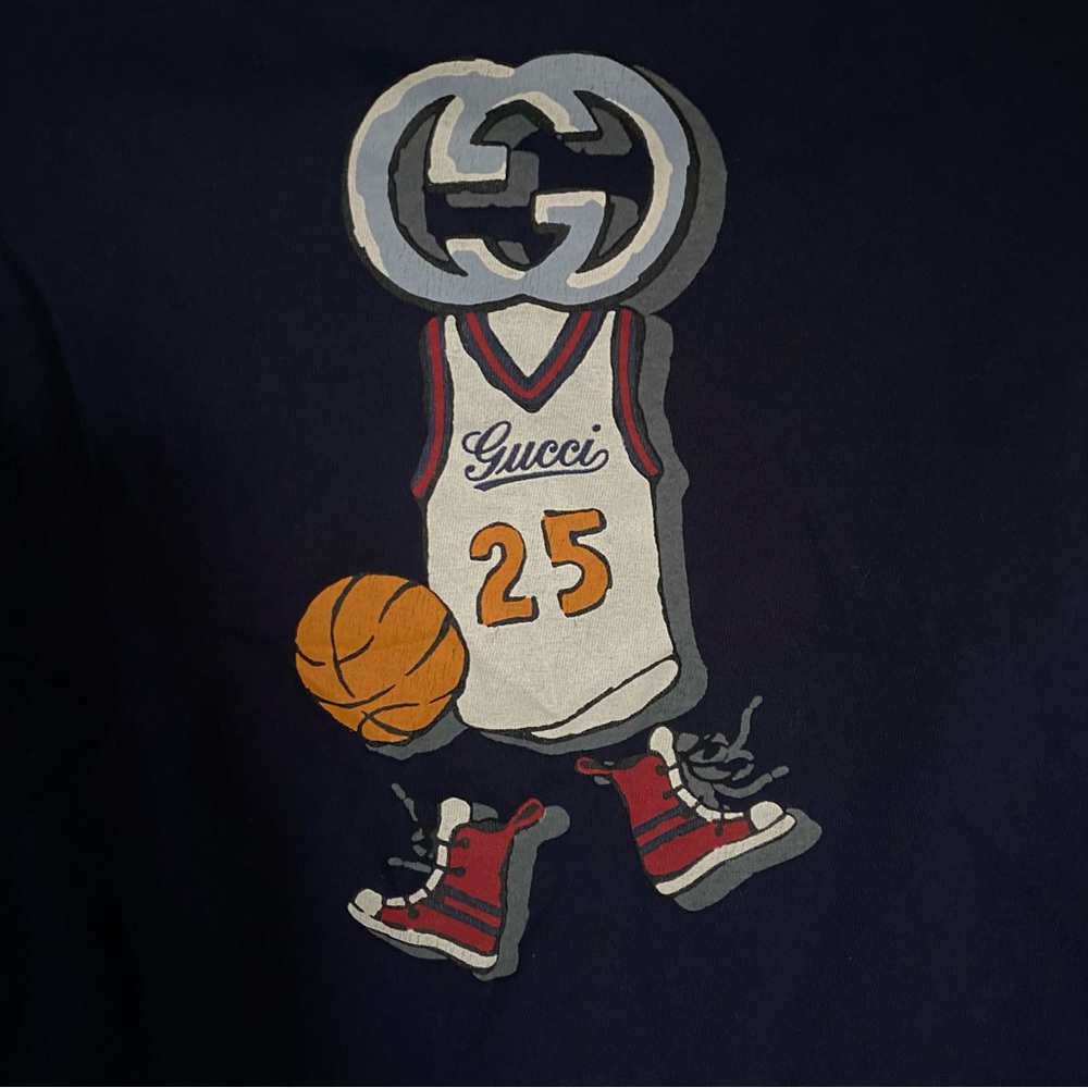 Gucci - Authentic Kids Basketball Graphic Tee - Youth 4 4T